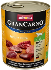 Влажный корм для собак Animonda GranCarno Original, говядина/индюшатина, 0.8 кг