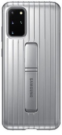 Samsung Protective Standing Back Case For Samsung Galaxy S20 Plus Silver
