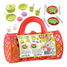 Žaisliniai virtuvės reikmenys Ecoiffier Ecoiffier In Bag, raudona/žalia