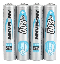 Uzlādējamais elements Ansmann MaxE Rechargeable Battery AAA 800mAh 4pcs