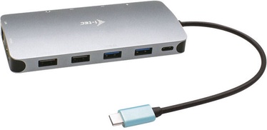 Jungčių stotelė i-Tec Metal Nano Dock DisplayPort + PD, pilka