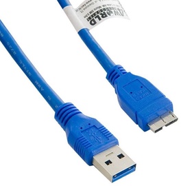 4World Cable USB / USB-micro Blue 1.8m