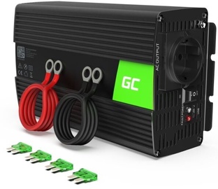 Sprieguma pārveidotājs Green Cell 24V/230V 1000W, melna, 230 V