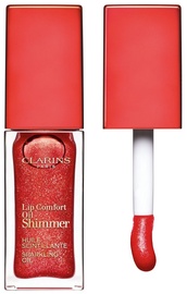 Lūpu spīdums Clarins Lip Comfort Oil Shimmer 07 Red Hot, 7 ml