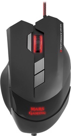 Spēļu pele Mars Gaming MM3, melna