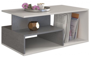 Kafijas galdiņš Top E Shop Prima Concrete/White, 900x510x430 mm