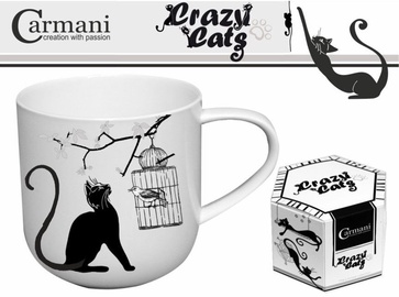 Carmani Crazy Cats Mug Cat With Bird 500ml