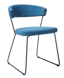 Стул для столовой Signal Meble Helix Black/Blue, 1 шт.