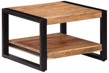 Kafijas galdiņš VLX Table, brūna/melna, 600 mm x 600 mm x 400 mm