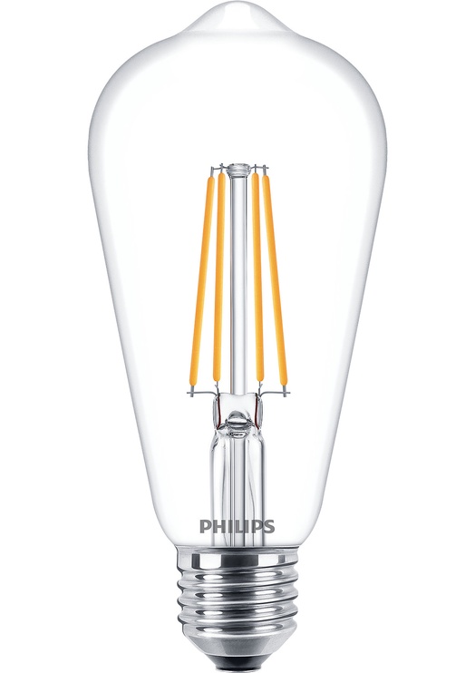 Лампочка Philips LED, теплый белый, E27, 7 Вт, 806 лм