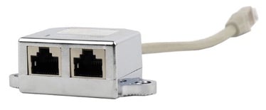 Adapteris Gembird RJ-45 / RJ-45 RJ-45 x 2, RJ-45 male, 0.15 m, melna