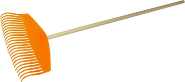 Terra HF-070W Leaf Rake 25T with Wooden Handle 510mm