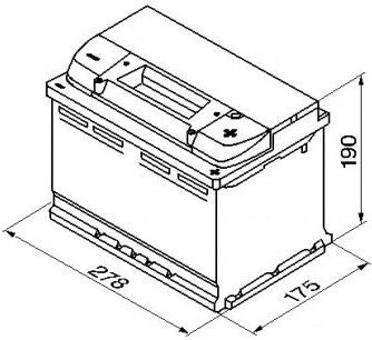 Akumulators Bosch Modern Standart S4 009, 12 V, 74 Ah, 680 A