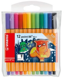 Ручка Stabilo Point 88 Mini, многоцветный, 12 шт.