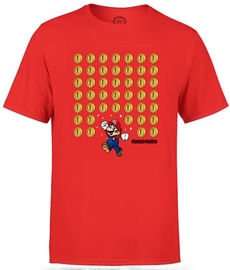 Nintendo T-Shirt Super Mario Coin Drop Red S