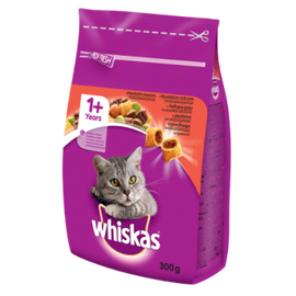 Sausas ėdalas katėms Whiskas, su jautiena, 1400 gr