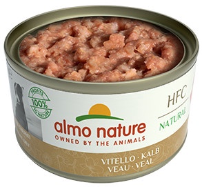 Влажный корм для собак Almo Nature HFC Natural Vael, телятина, 0.095 кг