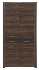 Skapis Black Red White Alhambra Brown, 103x54x201 cm