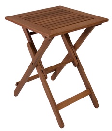 Садовый стол Home4you Rouen, коричневый, 50 x 50 x 68 см