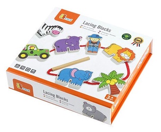 Viga Lacing Blocks Zoo 59549