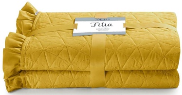 Voodikate AmeliaHome Tilia, kollane, 260 cm x 280 cm