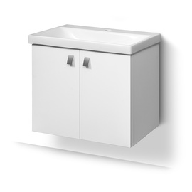 Шкафчик для ванной с раковиной Riva Sense, белый, 35 см x 61.2 см x 50 см