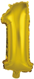 Фольгированный шар 1, золотой