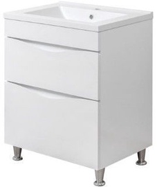 Шкафчик для ванной с раковиной Sanservis Smile 60, белый, 45 x 60 см x 82 см