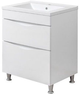 Шкафчик для ванной с раковиной Sanservis Smile 60 with sink Como-60, белый, 45 см x 60 см x 82 см