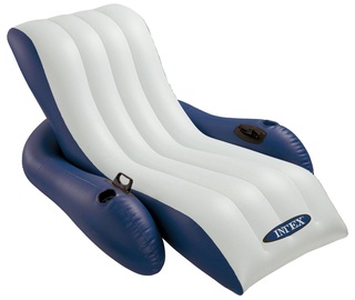Piepūšams krēsls Intex, zila/balta, 1800x1350 mm
