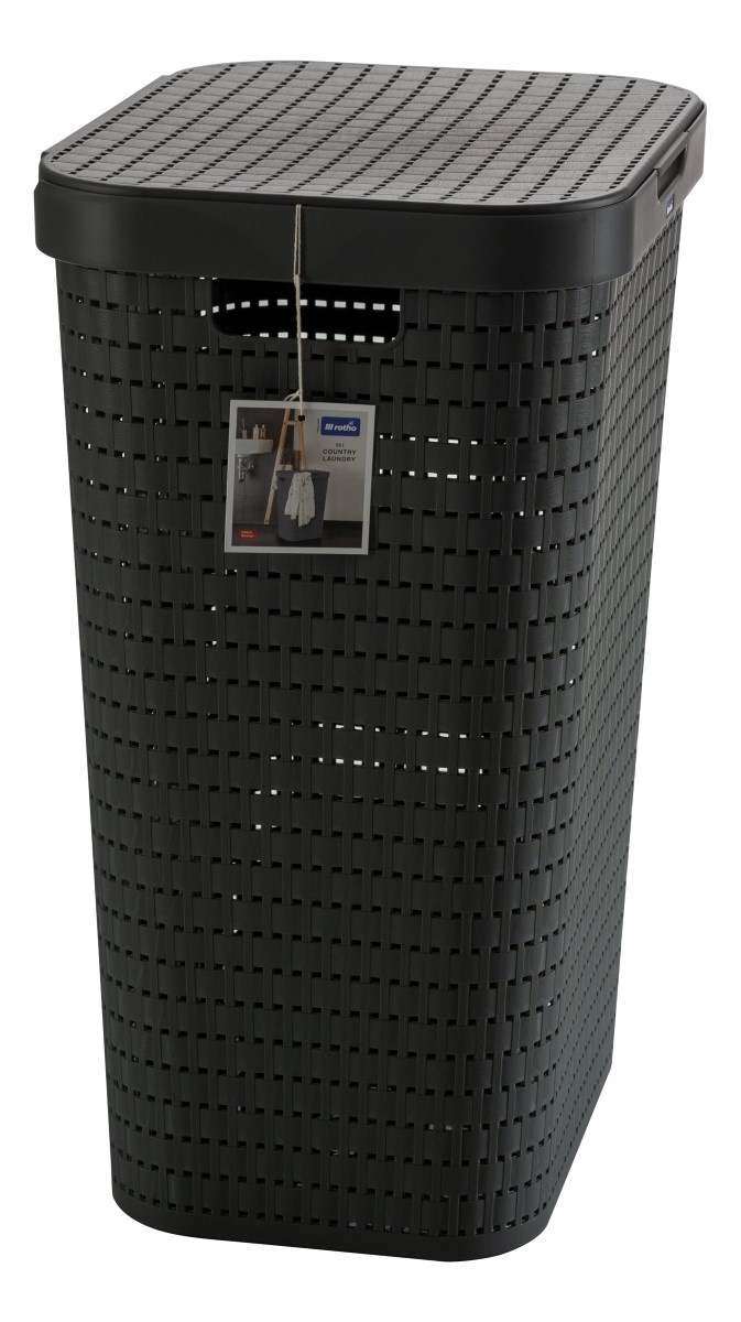 Ящик для белья Rotho 1032708853, 55 л, антрацитовый/серый, 42 см x 32 см