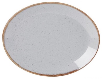 Porland Seasons Oval Dinner Plate 36x27.2cm Grey