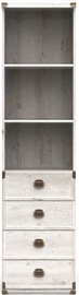 Black Red White Bookshelf Indiana JREG 4SO/50 Canyon Pine