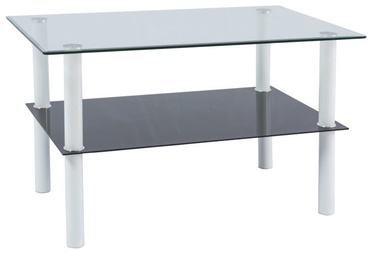 Signal Meble Doris Coffee Table 60x100cm Transparent/White