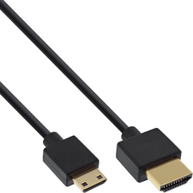 InLine Superslim 4K UHD Cable HDMI To Mini HDMI 0.5m Black