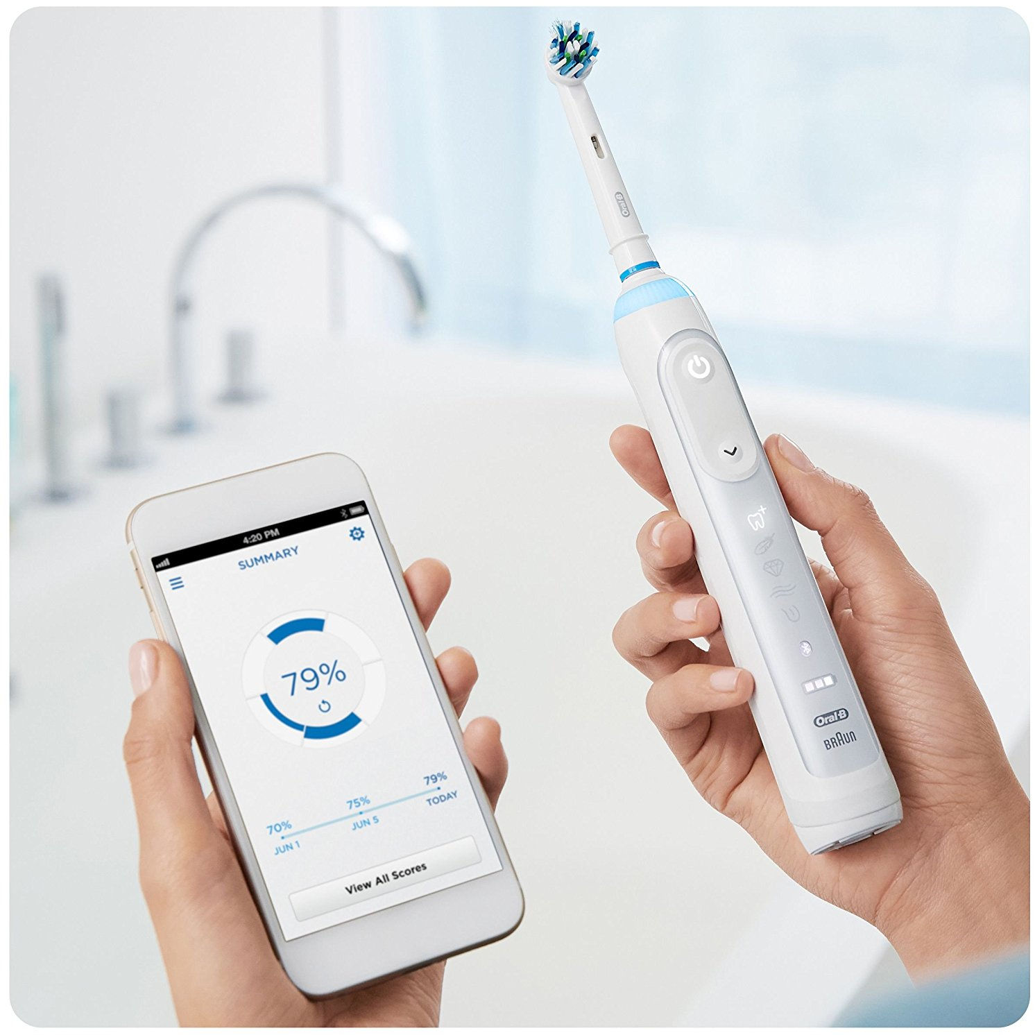 oral b genius 9000 kaina