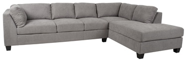 Kampinė sofa Home4you Helmy Gray, dešininė, 210 x 309 x 82 cm