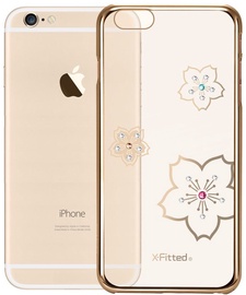 X-Fitted Blossoming Swarovski Crystals Back Case For Apple iPhone 6/6s Gold