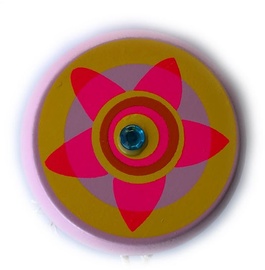 Woody Yo-Yo Light Pink With Flower 90735