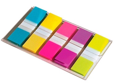 3M Post It Index Small In a Plastic Dispenser Assorted 20x50 Bright Colours