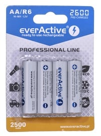 Uzlādējamās baterijas Everactive, 4 gab.