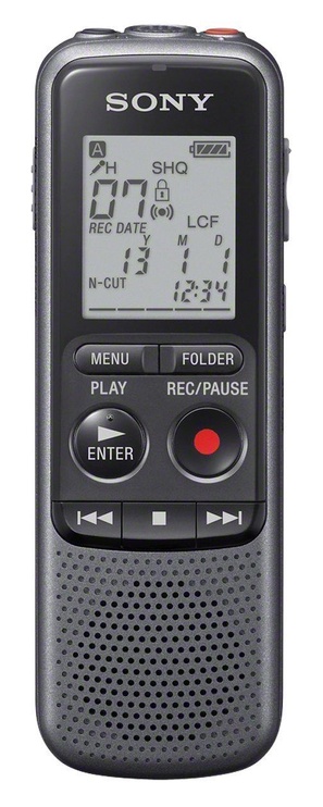 Диктофон Sony ICD-PX240 Mono, черный/серый, 4 ГБ