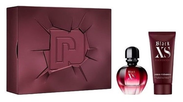 Набор для женщин Paco Rabanne Black XS For Her 50 ml EDP + 75 ml Body Lotion 2018