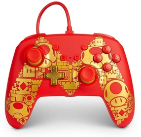 PowerA Super Mario Golden M Controller Red