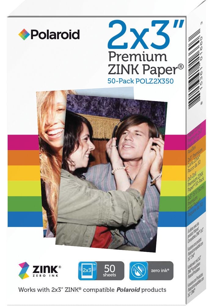 Polaroid Zink Paper 2x3ʺ Premium ZINK 3 Packs of 50 retailer sheets each