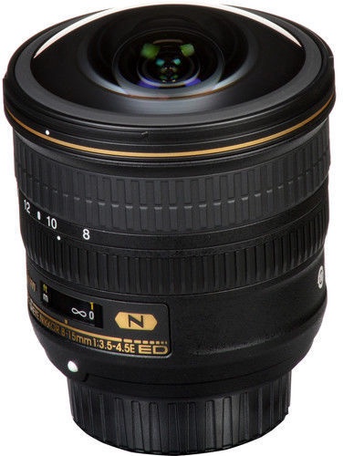 Objektyvas Nikon AF-S Fisheye Nikkor 8-15mm f/3.5-4.5E ED, 485 g