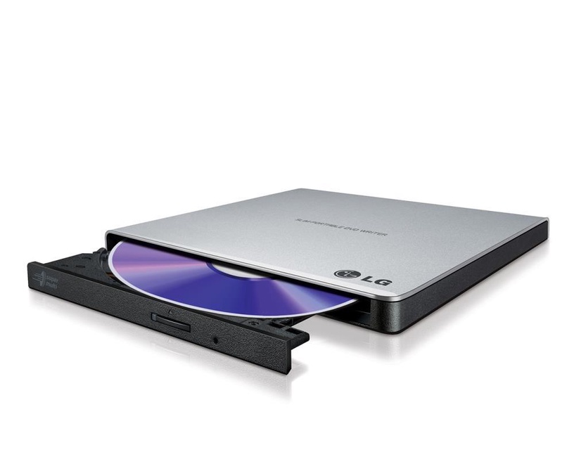 Ārējais optiskais diskdzinis LG External DRW GP57ES40, 200 g, sudraba
