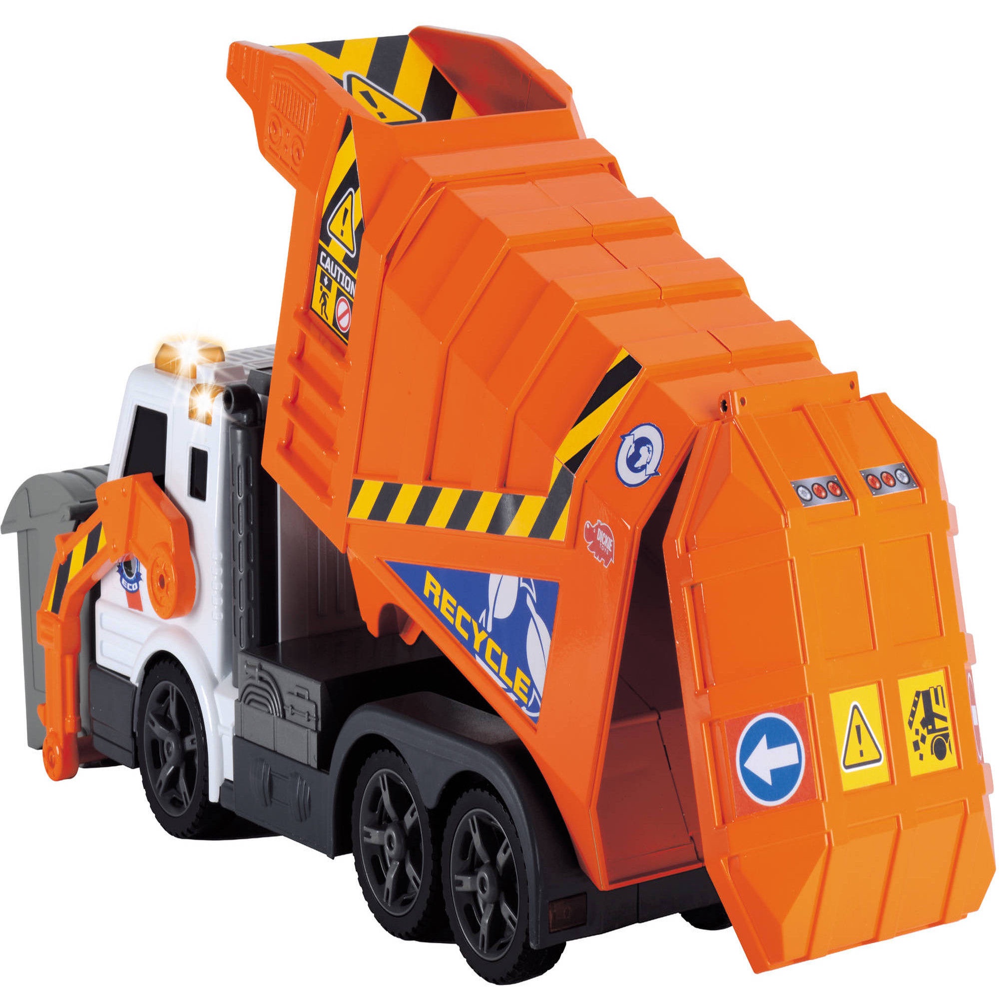 Dickie Toys Garbage Truck Orange 3308369 - 1a.lt