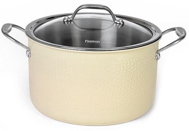 Fissman Brigitte Casserole With Glass Lid D24cm 6l Beige