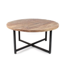 Kafijas galdiņš VLX Label51 432705, brūna/melna, 800 mm x 800 mm x 400 mm